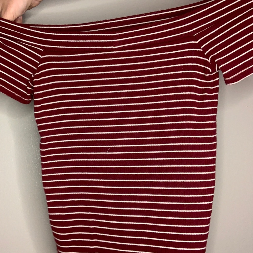 Striped Off the Shoulder Top